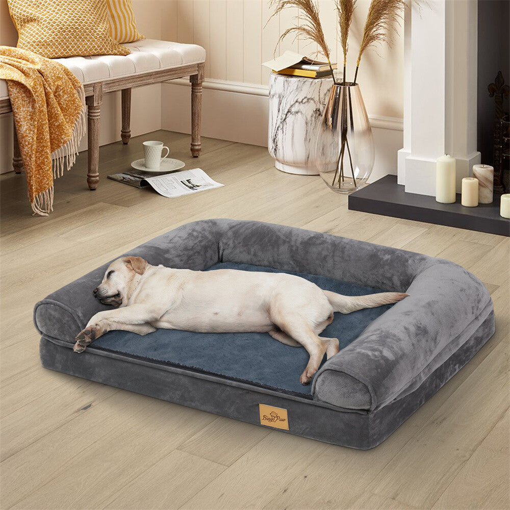 Memory Foam Dog Bed Durable Oxford Waterproof Orthopedic Medium to Large XXL Pet