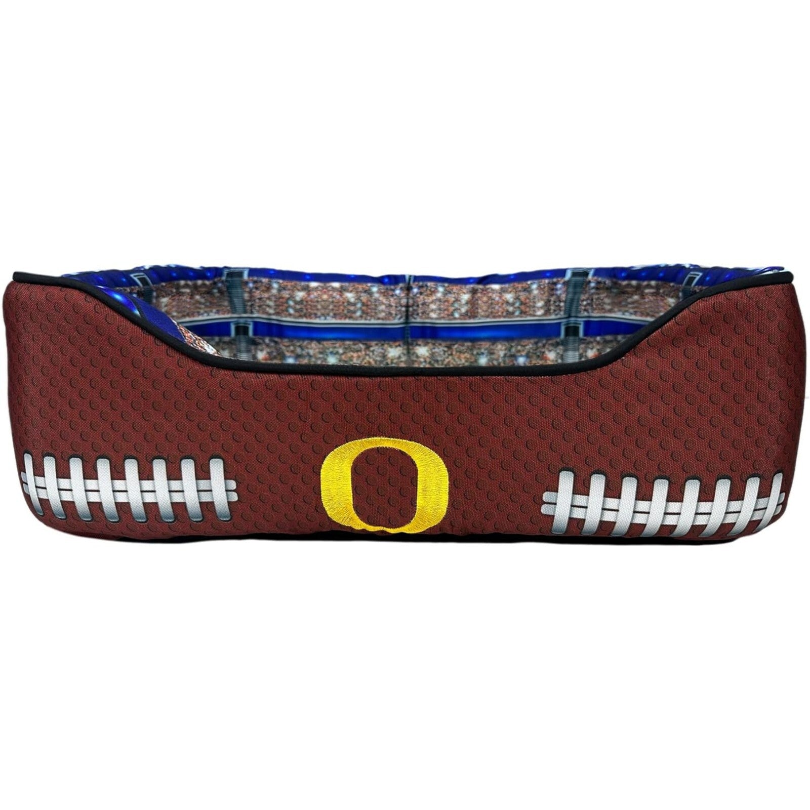 Pets First NCAA Football Stadium Pillow Bed for Dogs & Cats Sporty Dog Bed