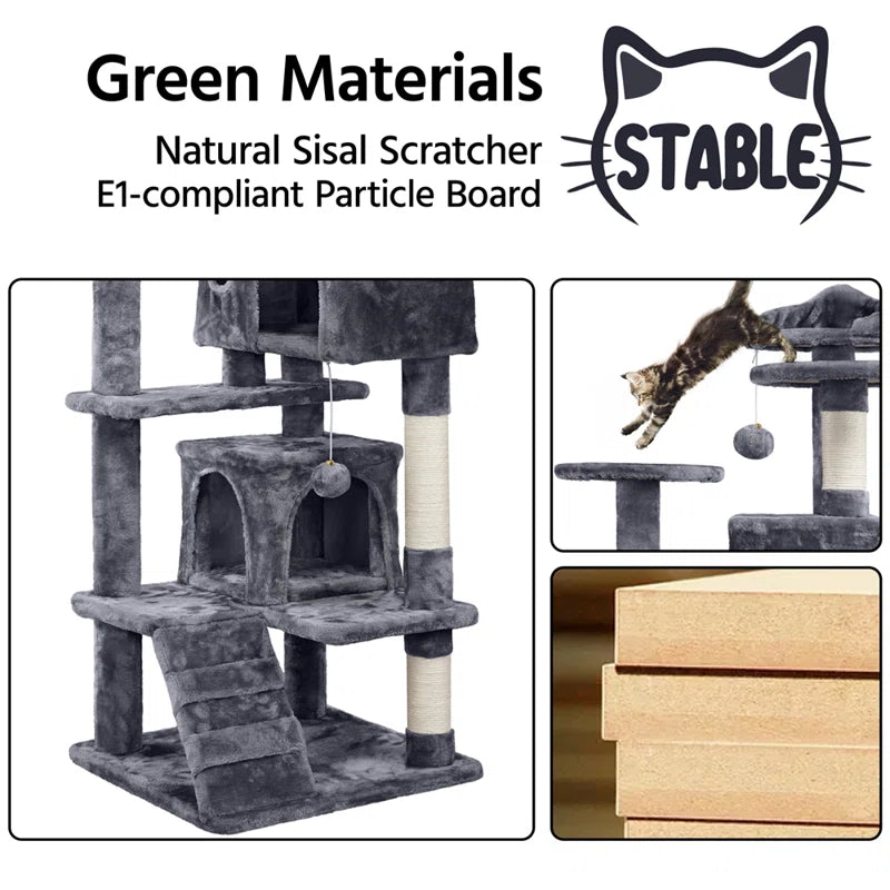 Dagenham Cat Tree Tower Condo Cat Furniture with Scratching Post for Kittens