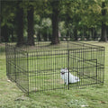 24'' H 8 Panel Metal Exercise Pen with Door