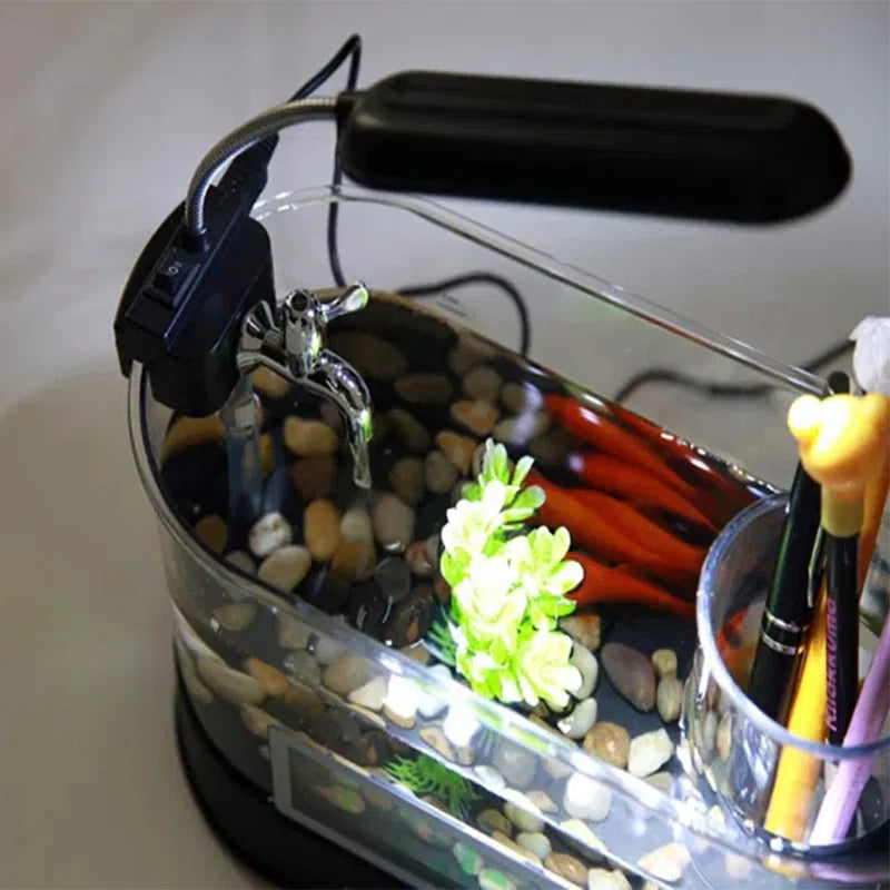 Cheril 1.8 Gallons USB Desktop Aquarium Kit
