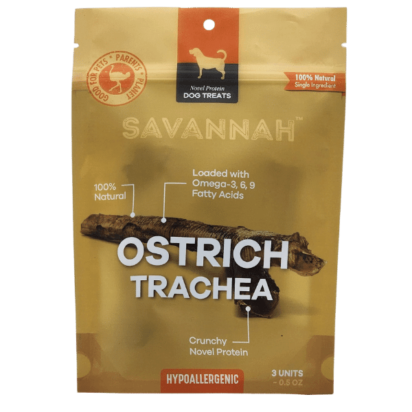 Light Chewer Small Box — 6 Ostrich Treats for Gentle Chewers