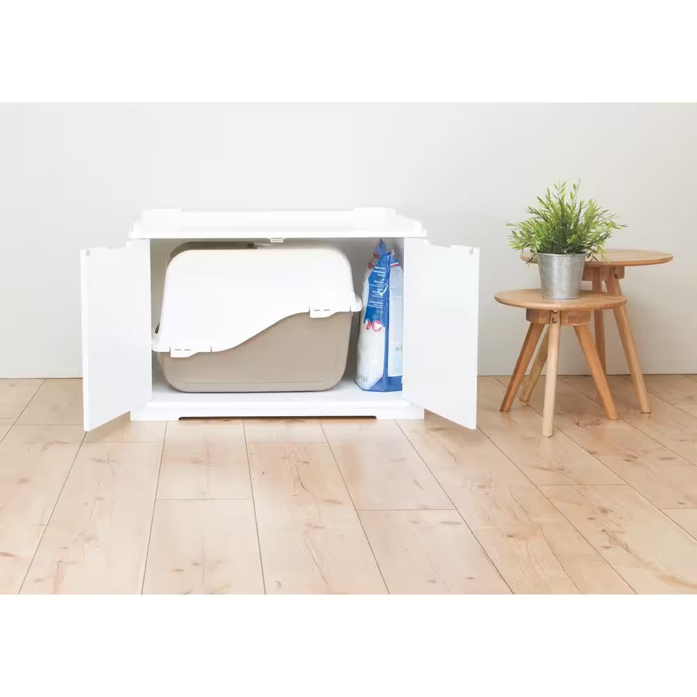 Wooden Pet House XL and Litter Box