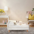 Pet Sofa Bed Snuggle Lounge Elevated Dog Cat Bed W/ Cushion for Small/Medium Pet