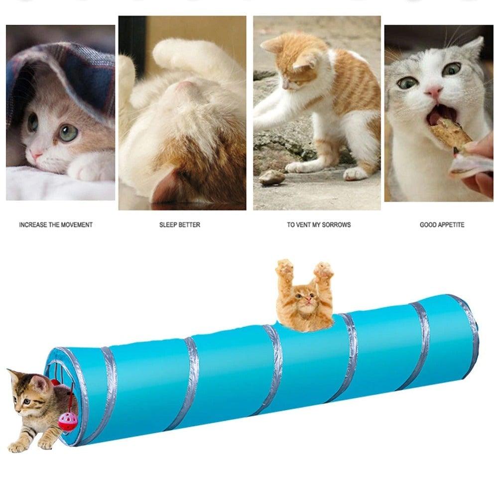 2/3/4/5 Holes Pet Cat Tunnel Toys Foldable Pet Cat Kitty Training Interactive Fun Toy For Cats Rabbit Animal Play Tunnel