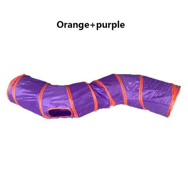 2/3/4/5 Holes Pet Cat Tunnel Toys Foldable Pet Cat Kitty Training Interactive Fun Toy For Cats Rabbit Animal Play Tunnel