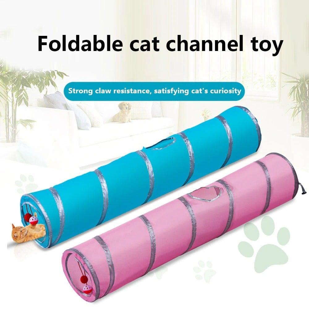 2/3/4/5 Holes Pet Cat Tunnel Toys Foldable Pet Cat Kitty Training Interactive Fun Toy For Cats Rabbit Animal Play Tunnel