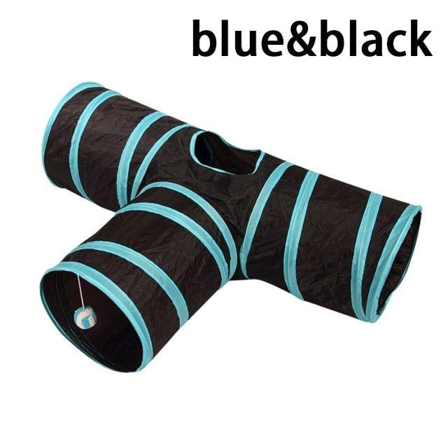 2/3/4/5 Holes Pet Cat Tunnel Toys Foldable Pet Cat Kitty Training Interactive Fun Toy For Cats Rabbit Animal Play Tunnel