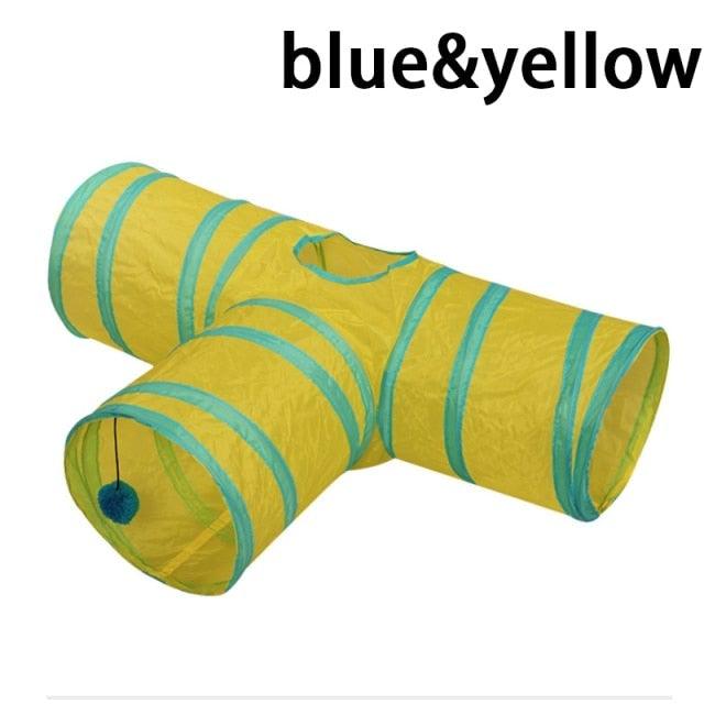 2/3/4/5 Holes Pet Cat Tunnel Toys Foldable Pet Cat Kitty Training Interactive Fun Toy For Cats Rabbit Animal Play Tunnel
