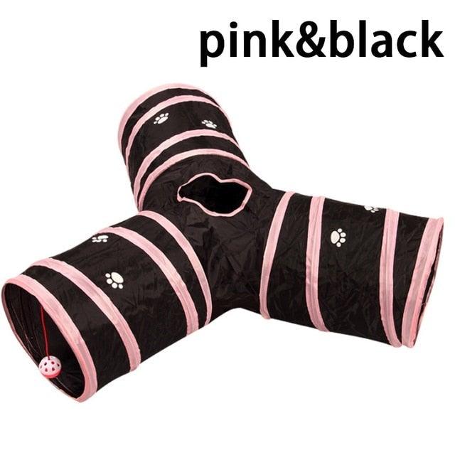 2/3/4/5 Holes Pet Cat Tunnel Toys Foldable Pet Cat Kitty Training Interactive Fun Toy For Cats Rabbit Animal Play Tunnel