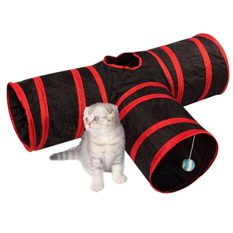 2/3/4/5 Holes Pet Cat Tunnel Toys Foldable Pet Cat Kitty Training Interactive Fun Toy For Cats Rabbit Animal Play Tunnel