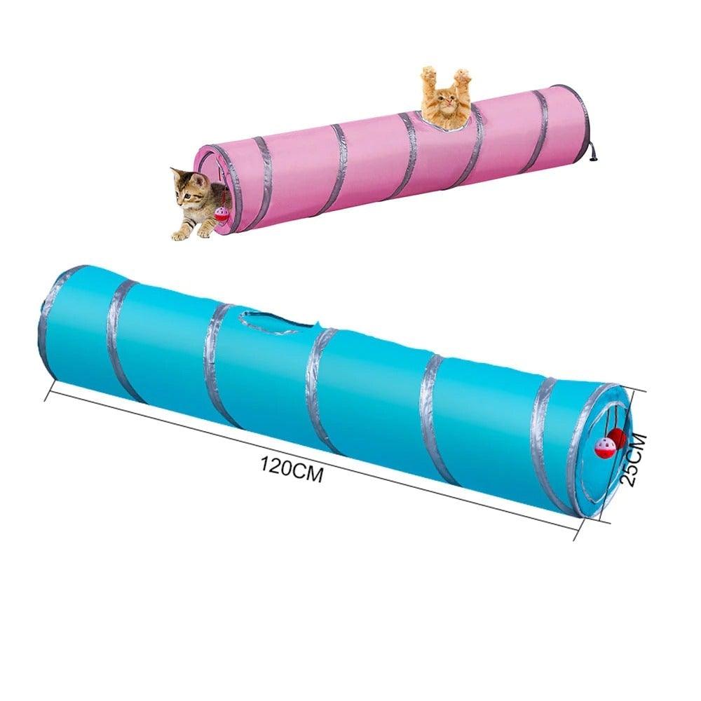 2/3/4/5 Holes Pet Cat Tunnel Toys Foldable Pet Cat Kitty Training Interactive Fun Toy For Cats Rabbit Animal Play Tunnel