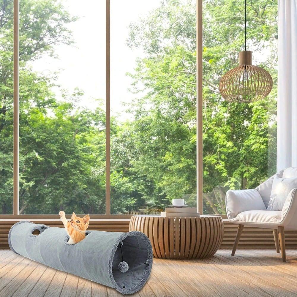 2/3/4/5 Holes Pet Cat Tunnel Toys Foldable Pet Cat Kitty Training Interactive Fun Toy For Cats Rabbit Animal Play Tunnel