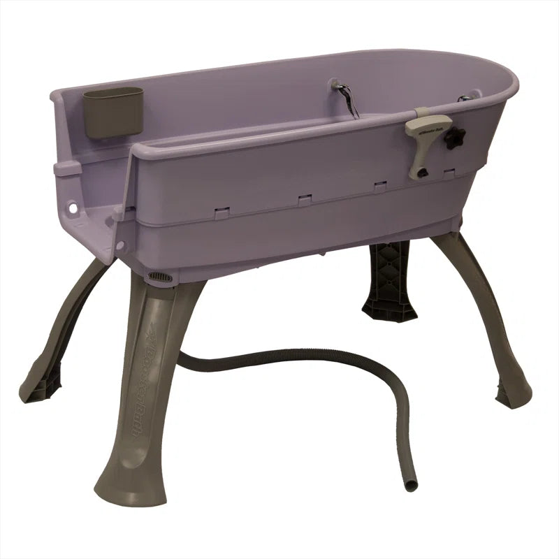 15'' H X 21.25'' W X 45'' D Plastic Dog Grooming Tub