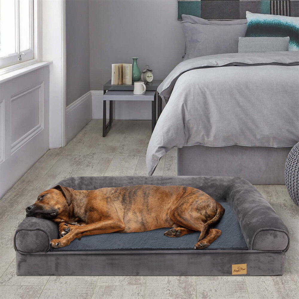Memory Foam Dog Bed Durable Oxford Waterproof Orthopedic Medium to Large XXL Pet