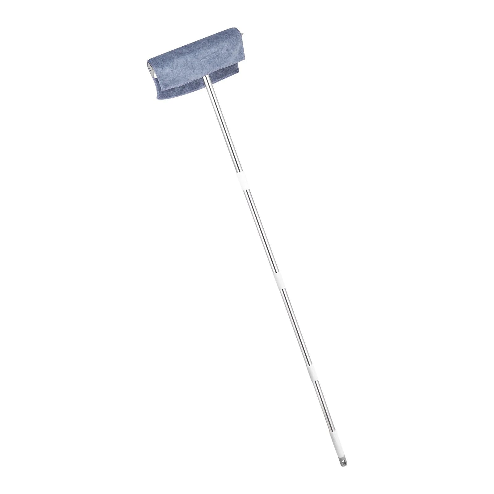 Pet Hair Removal Broom 58.46 in Adjustable Long Handle Pet Hair Rubber Broom