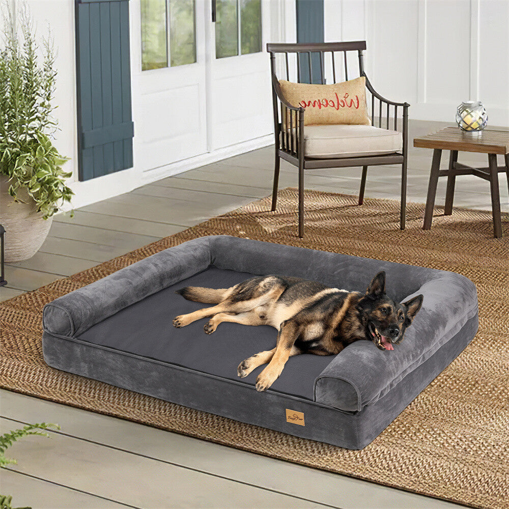 Memory Foam Dog Bed Durable Oxford Waterproof Orthopedic Medium to Large XXL Pet