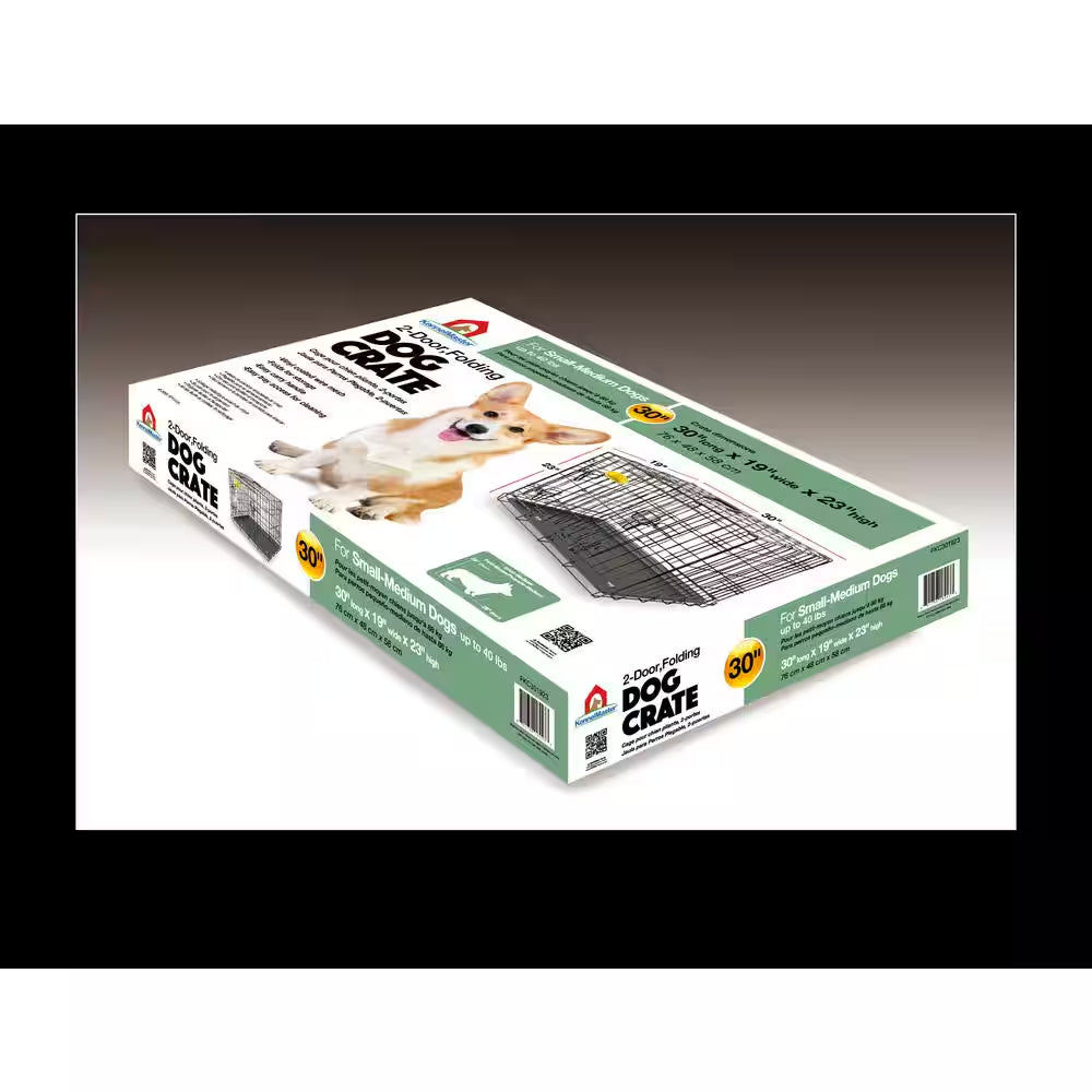 30 In. X 19 In. X 23 In. Wire Dog Crate - Small Size