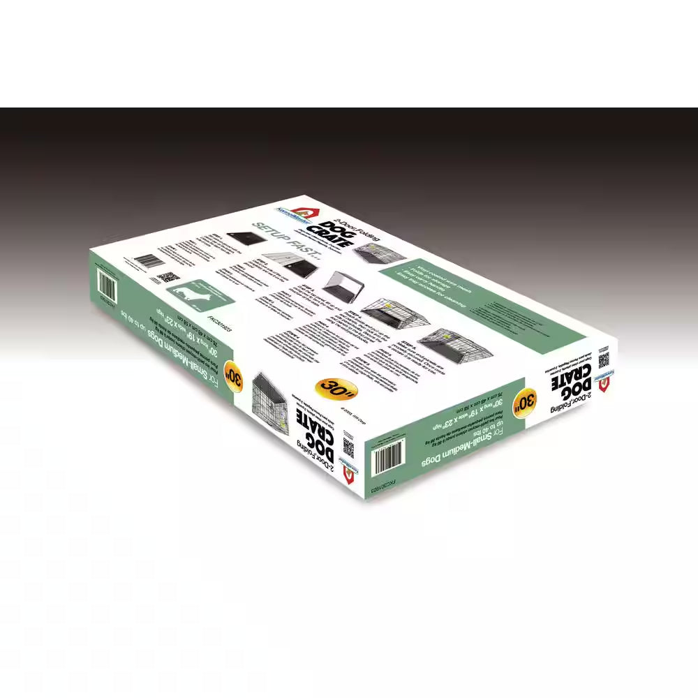 30 In. X 19 In. X 23 In. Wire Dog Crate - Small Size