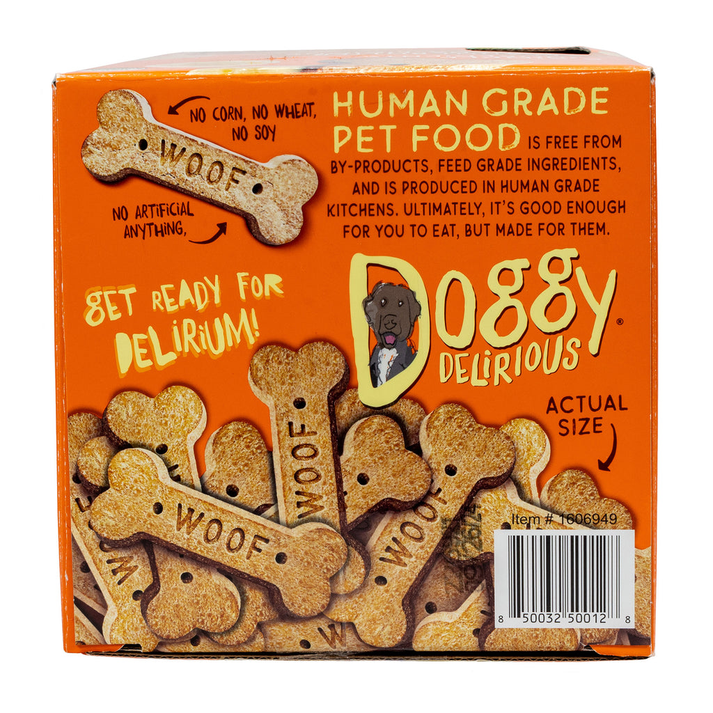 Doggy Delirious Peanut Butter Banana-Licious Flavor Dog Treats, 5 Lbs