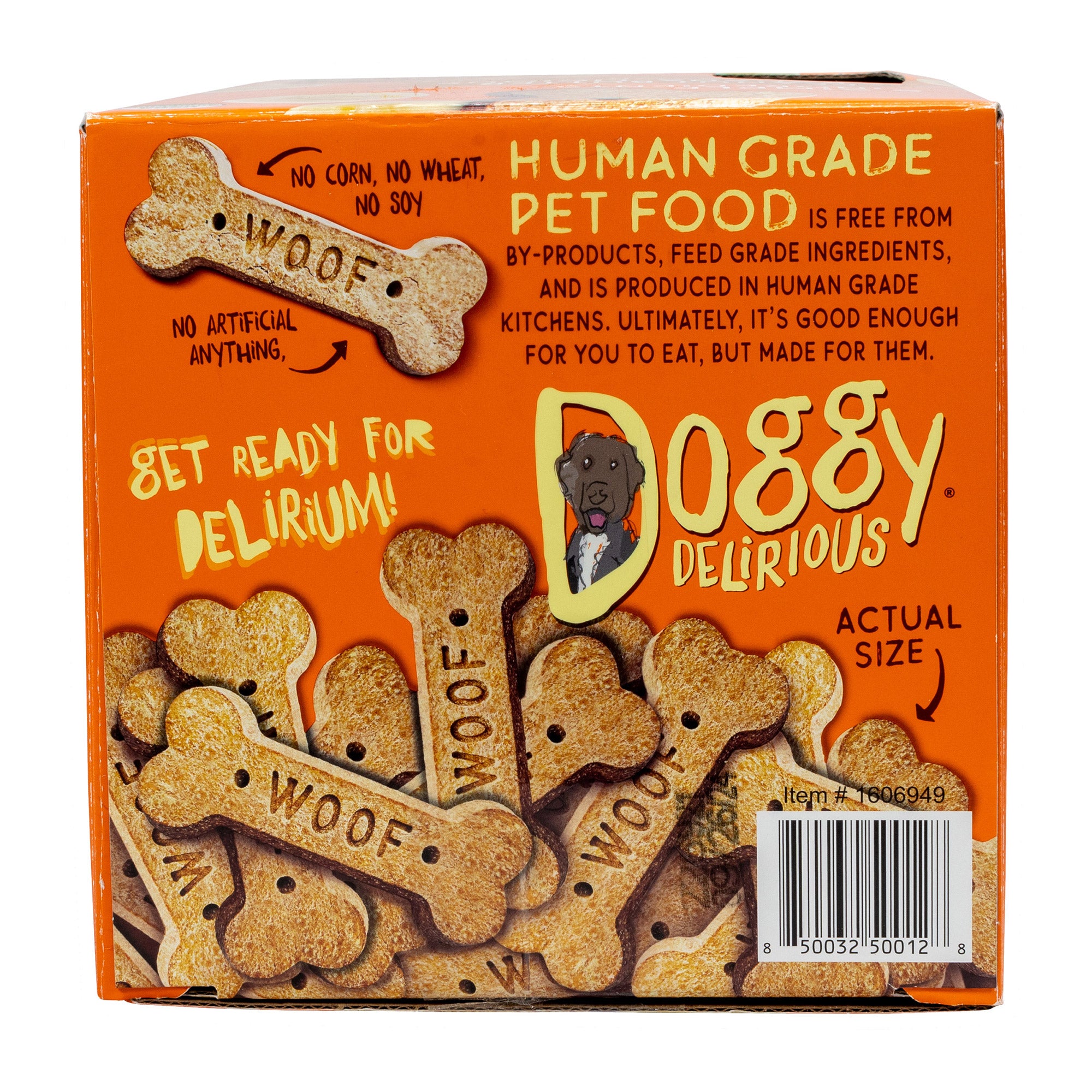 Doggy Delirious Peanut Butter Banana-Licious Flavor Dog Treats, 5 Lbs