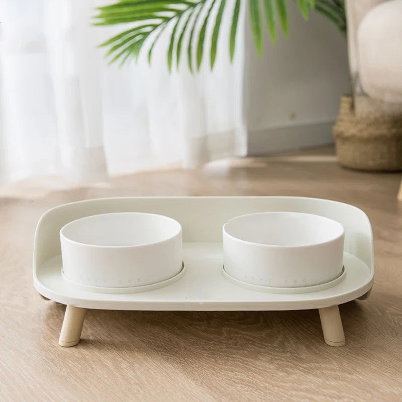 Azion Double Bowl Elevated Feeder