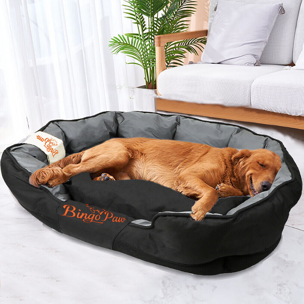 L-XXL Waterproof Dog Bed Orthopedic Sofa Soft Pet Bed Stuffed Pillow Kennel Mat