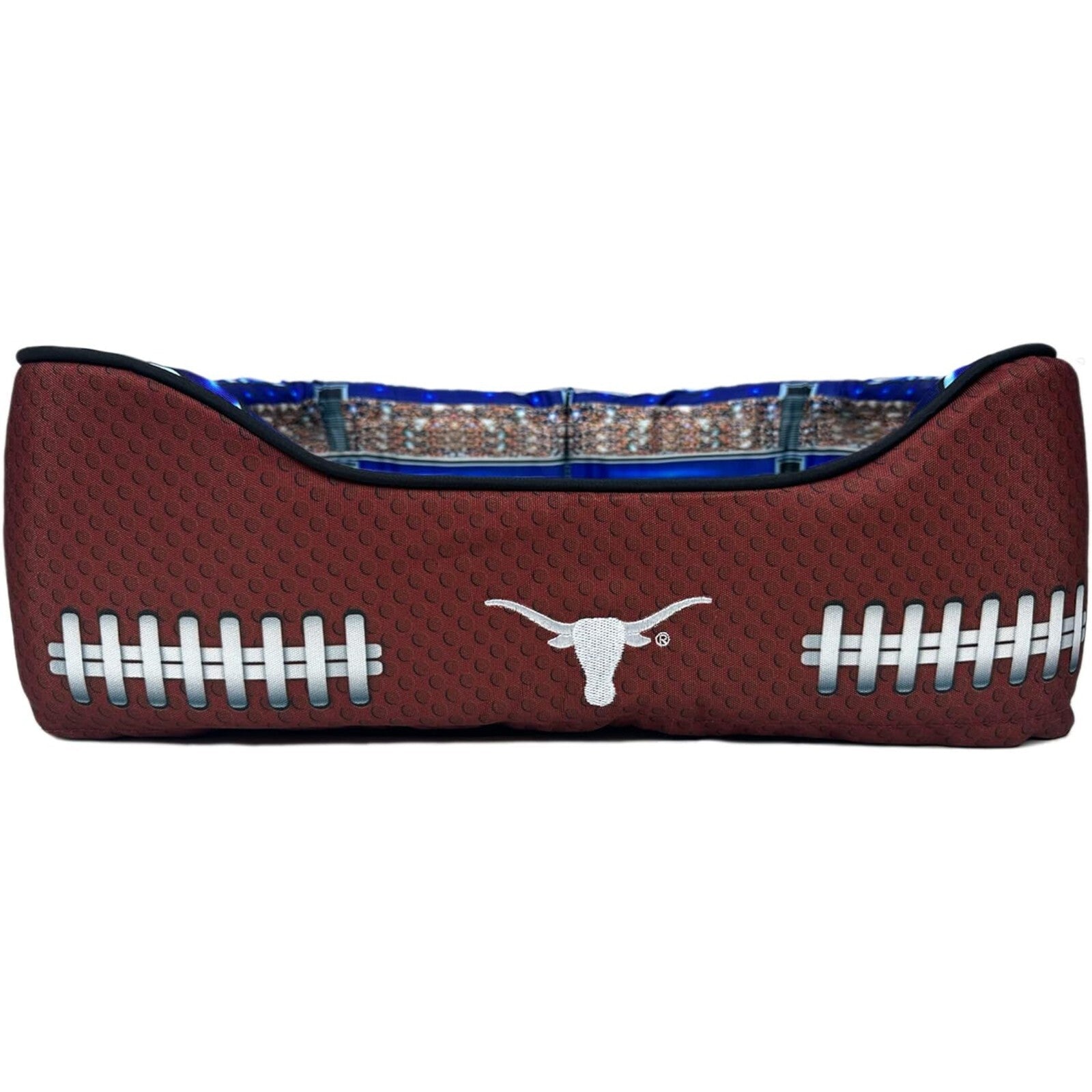 Pets First NCAA Football Stadium Pillow Bed for Dogs & Cats Sporty Dog Bed