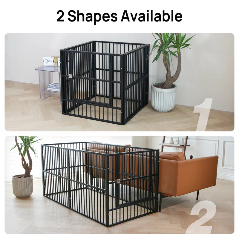 Dog Fence Heavy Duty Exercise Pen Safe and Sturdy,31"- 63" Inch Extendable,31.5" Height