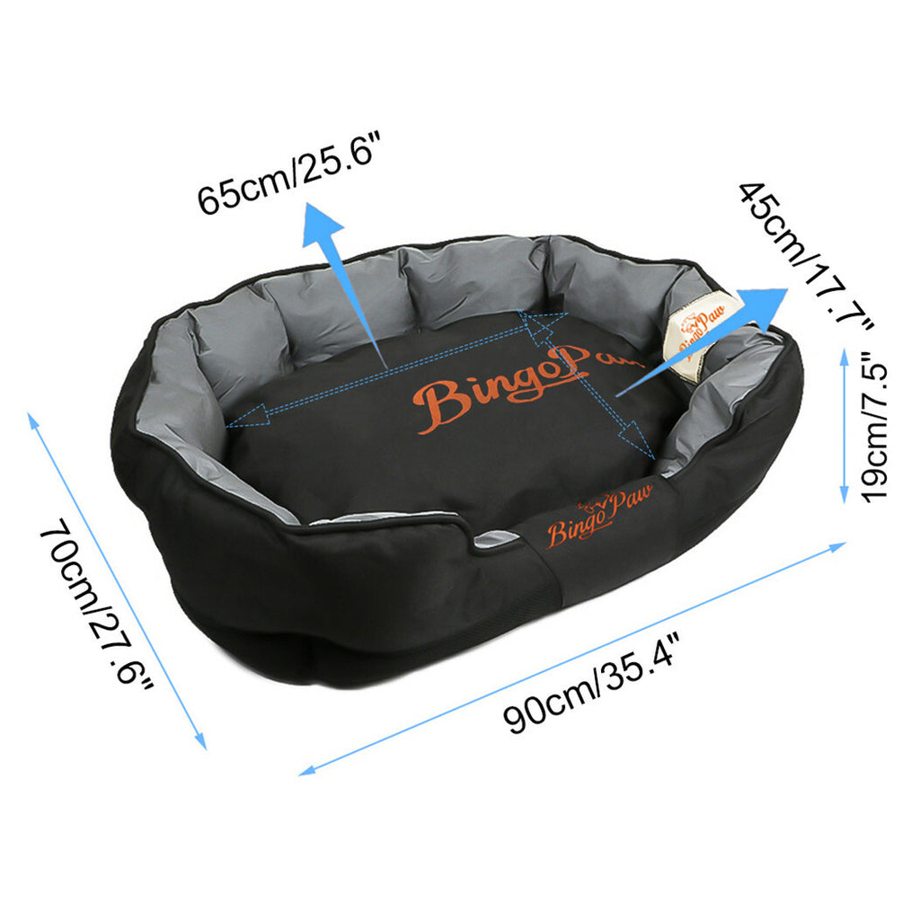 L-XXL Waterproof Dog Bed Orthopedic Sofa Soft Pet Bed Stuffed Pillow Kennel Mat