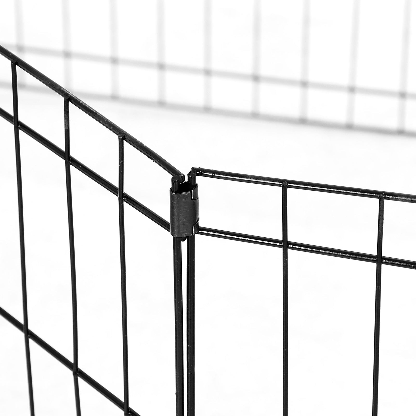 24 Inch Dog Playpen 8 Panels Tall Large Crate Fence Pet Puppy Pen Exercise Cage