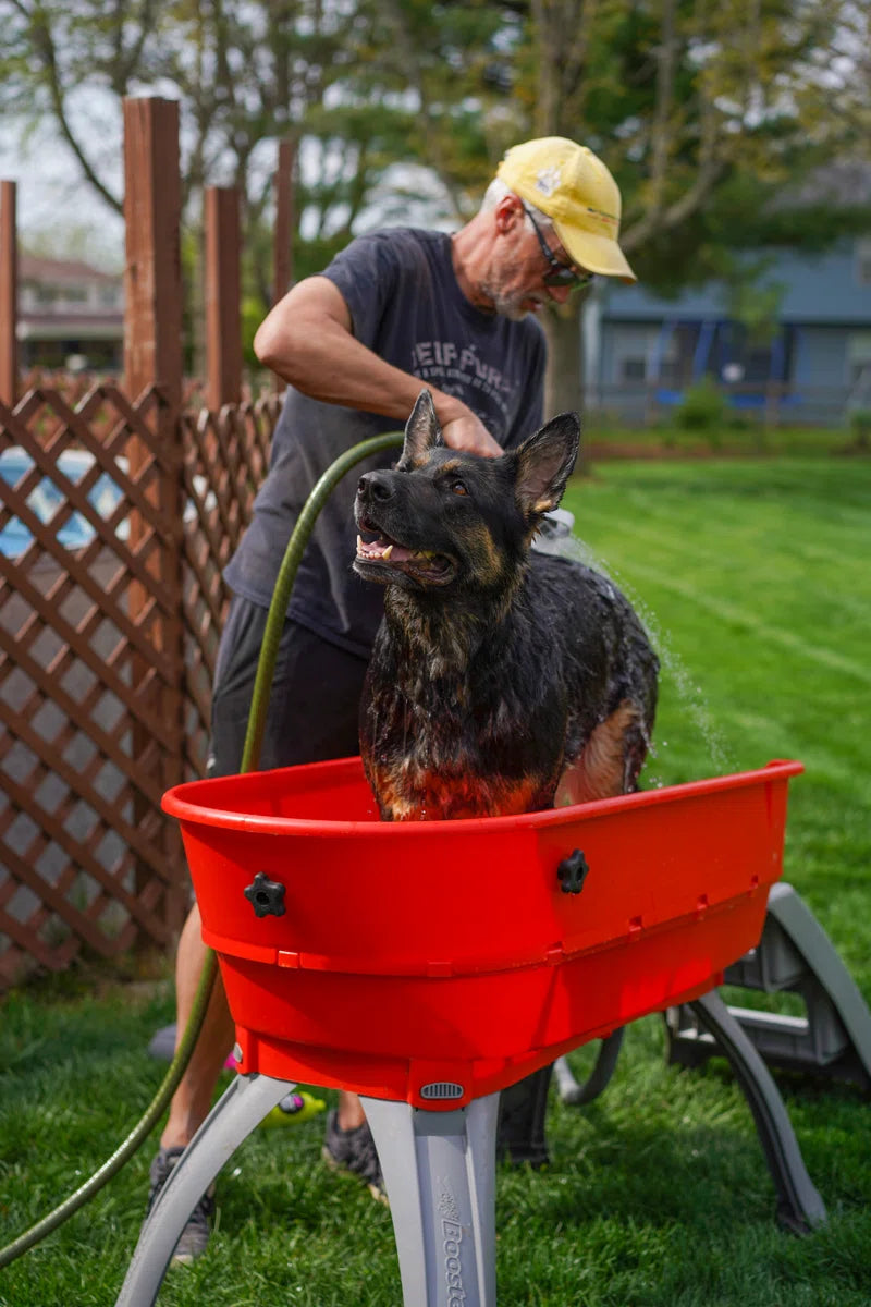 15'' H X 21.25'' W X 45'' D Plastic Dog Grooming Tub
