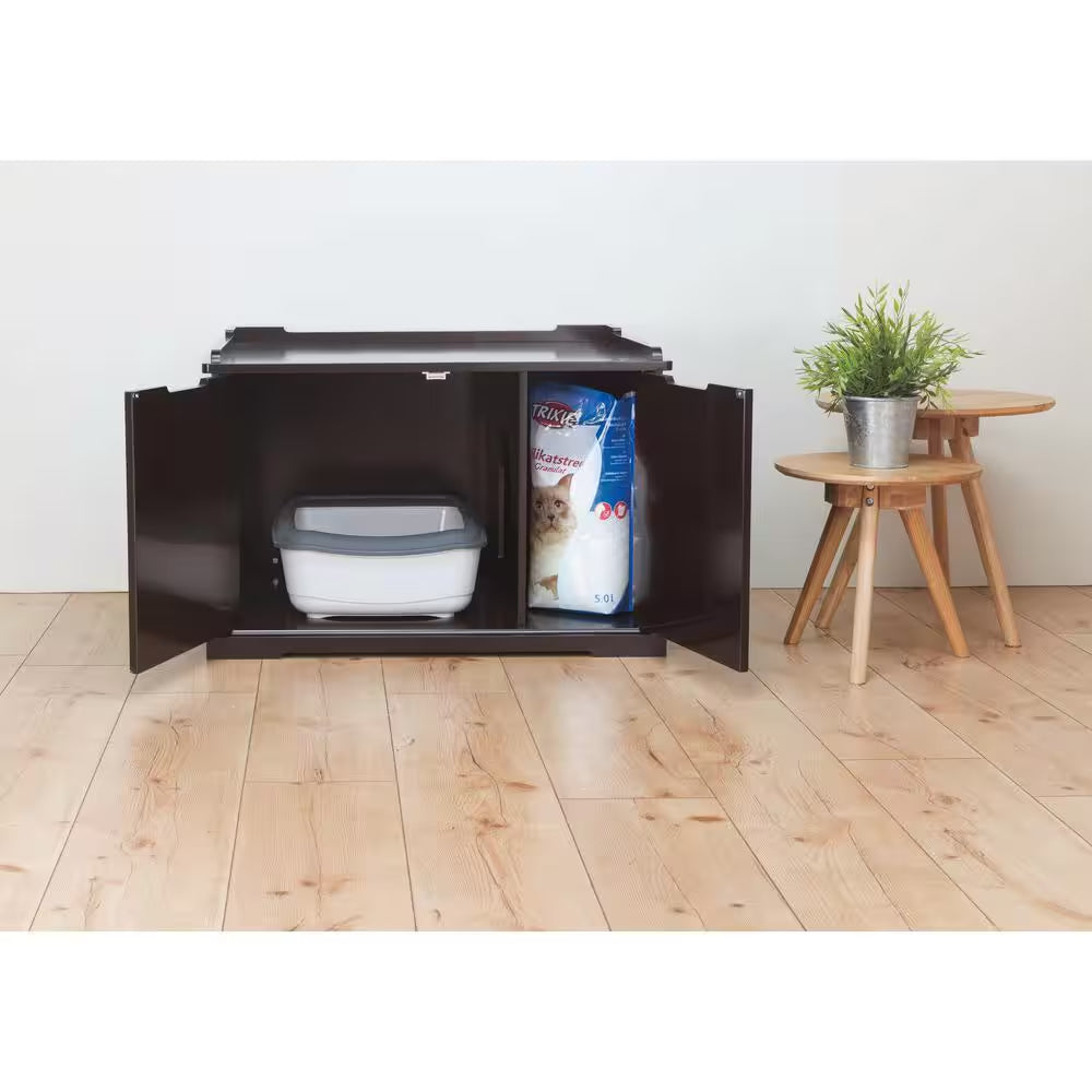 Wooden Pet House XL and Litter Box