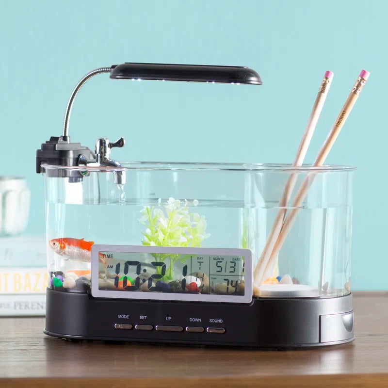 Cheril 1.8 Gallons USB Desktop Aquarium Kit