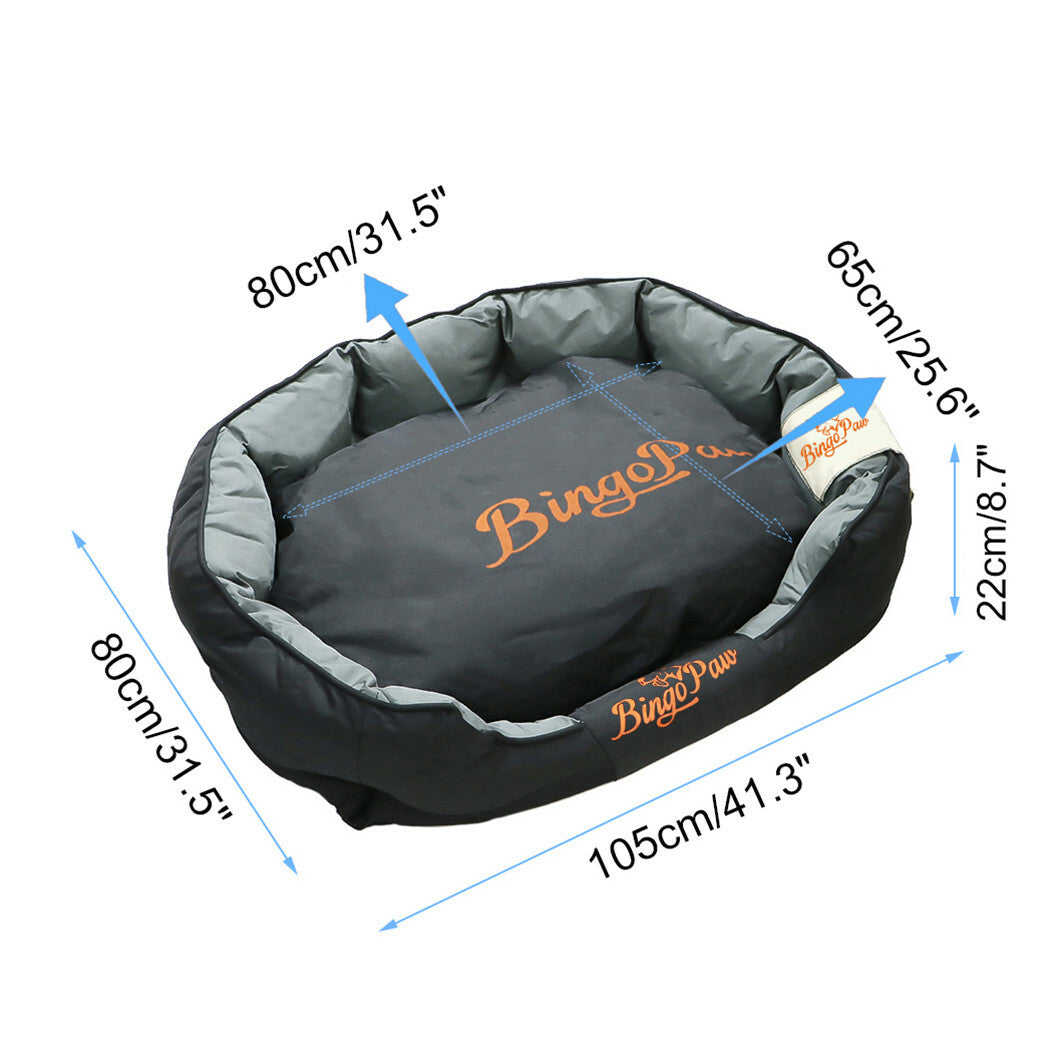 L-XXL Waterproof Dog Bed Orthopedic Sofa Soft Pet Bed Stuffed Pillow Kennel Mat