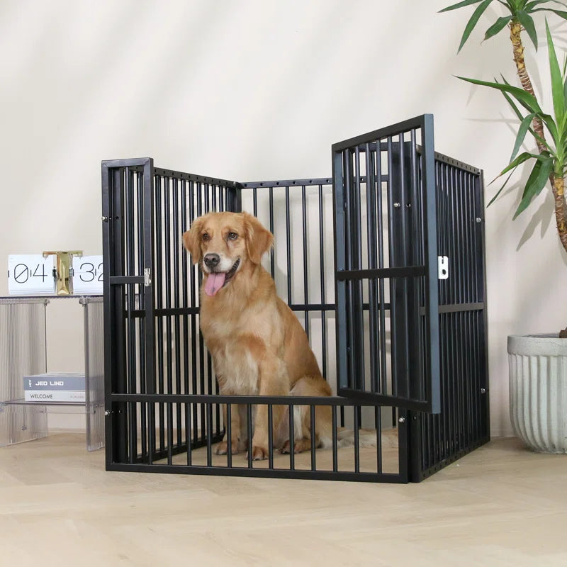 Dog Fence Heavy Duty Exercise Pen Safe and Sturdy,31"- 63" Inch Extendable,31.5" Height