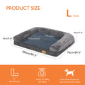 Memory Foam Dog Bed Durable Oxford Waterproof Orthopedic Medium to Large XXL Pet
