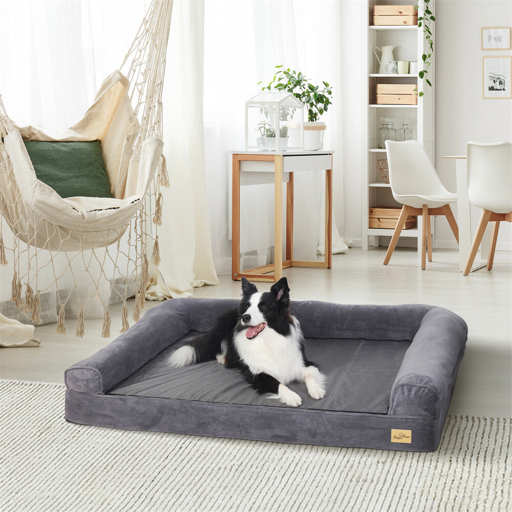 Memory Foam Dog Bed Durable Oxford Waterproof Orthopedic Medium to Large XXL Pet