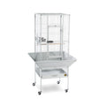 Hester Steel Flat Top Floor Bird Cage with Wheels