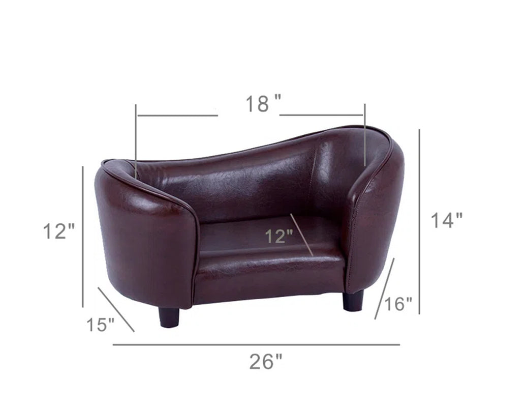 Meldrum Orthopedic Faux Leather Pet Bed