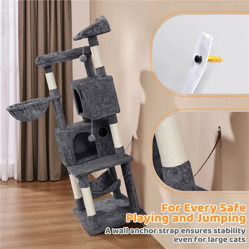 Multiple Level Cat Tree with Scratching Posts