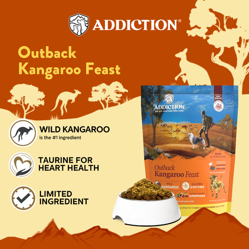 Addiction Kangaroo Air-Dried Dog Food & Treats Duo
