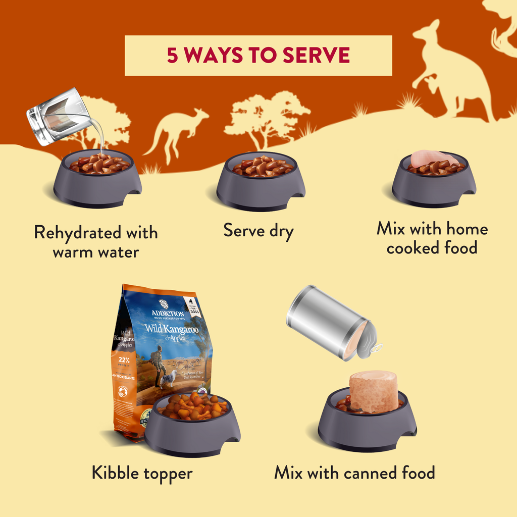 Addiction Kangaroo Dog Food & Treats Bundle