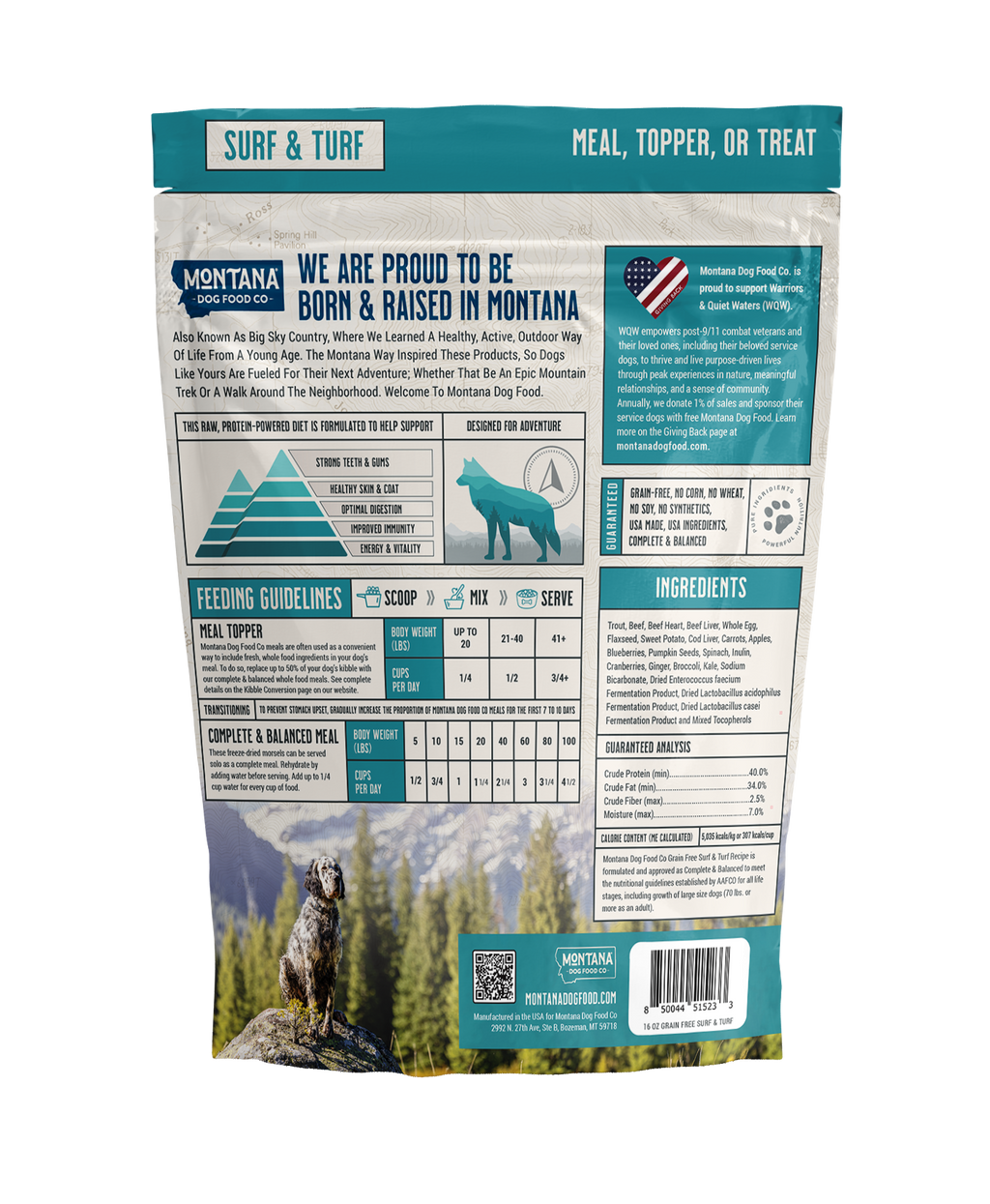 Grain-free Surf & Turf Freeze-dried Raw Adventure Fuel (Dog Food)