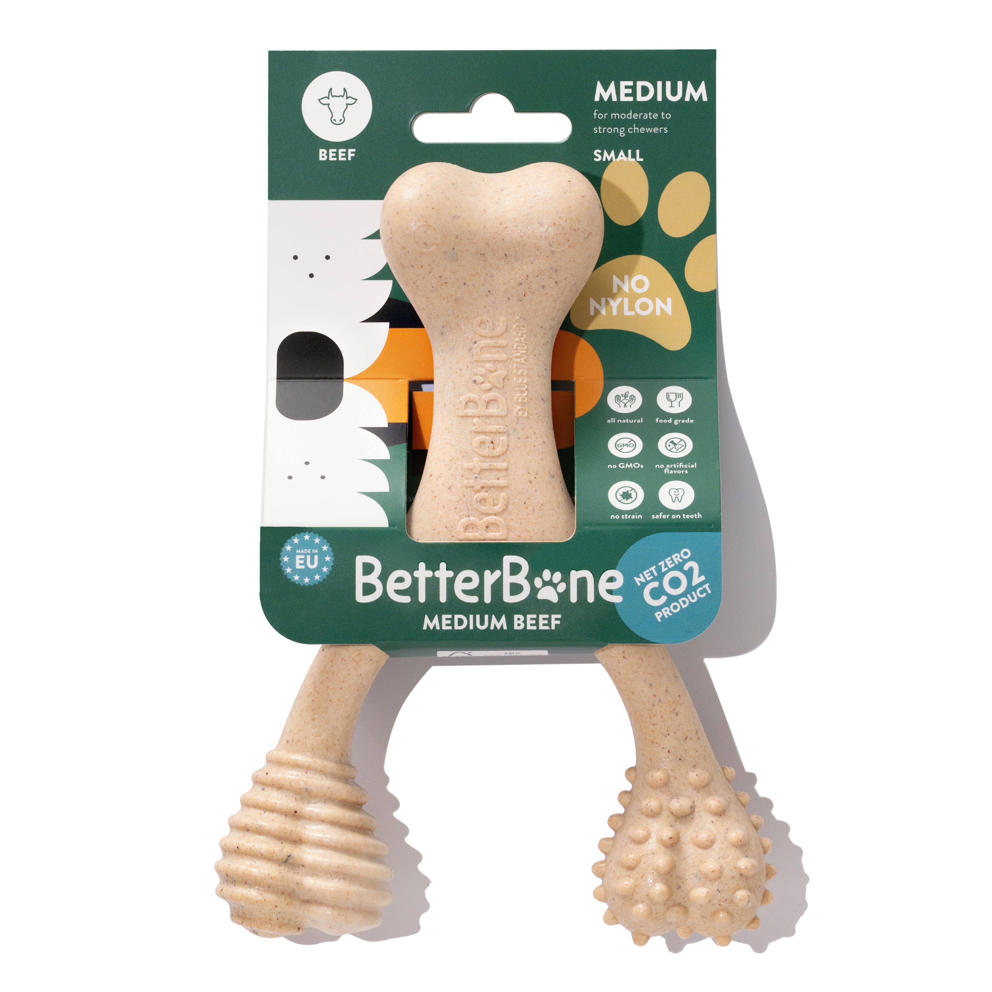 BetterBone MODERATE Durability CHEW TOY: Perfect Chew for Everyday Chewers | Naturally Derived Ingredients, Eco-Friendly, Non-Toxic