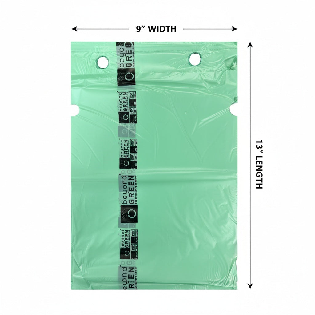 Dog Waste Bags – Single-Pull Refill 9" x 13" – Made in USA