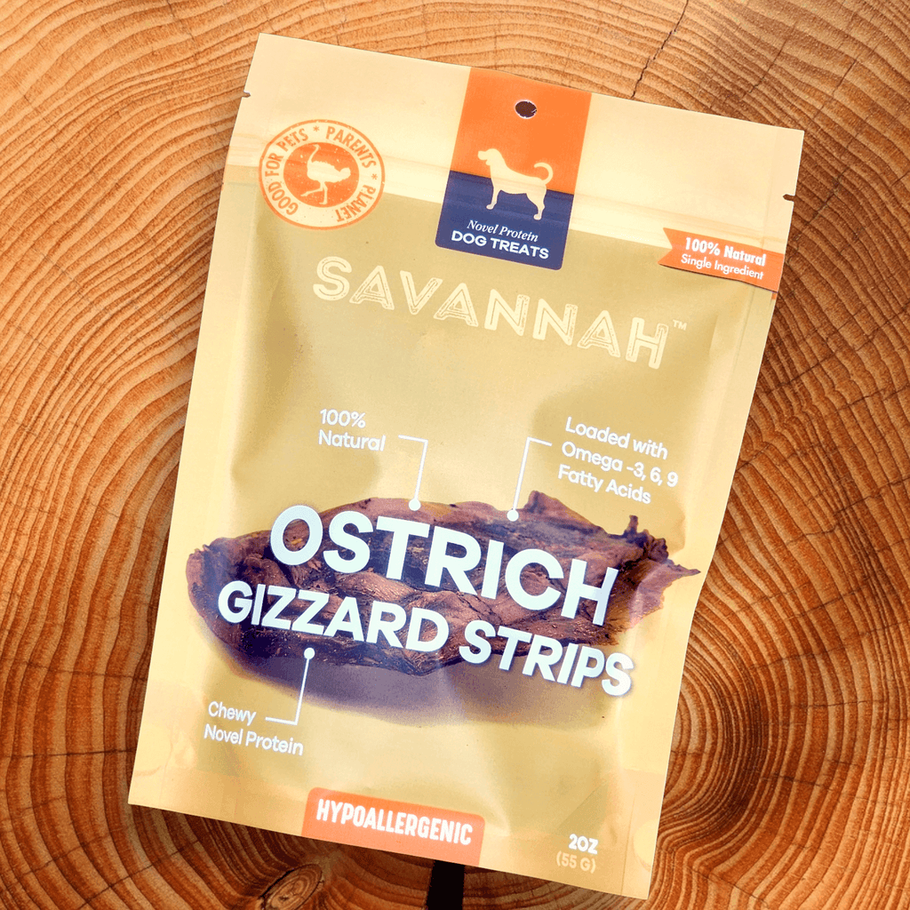 Power Chewer Medium Box — 8 Ostrich Treats for Serious Chewers