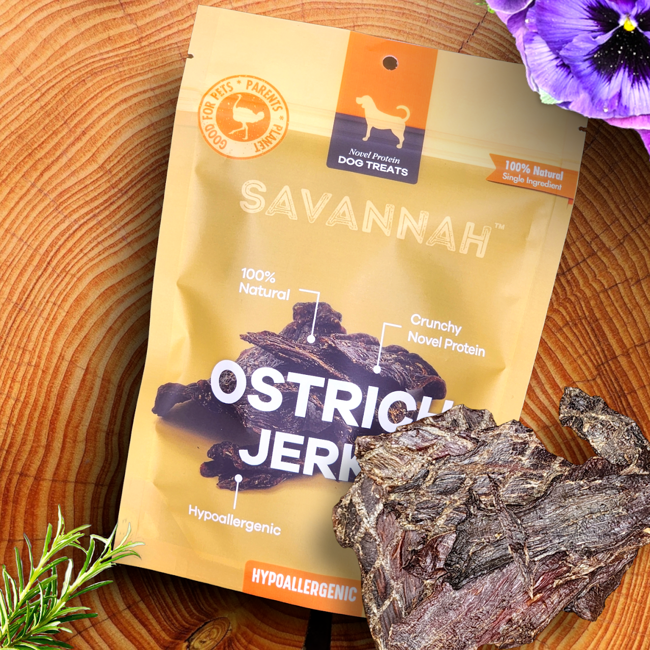 Power Chewer Small Box — 6 Ostrich Treats for Serious Chewers
