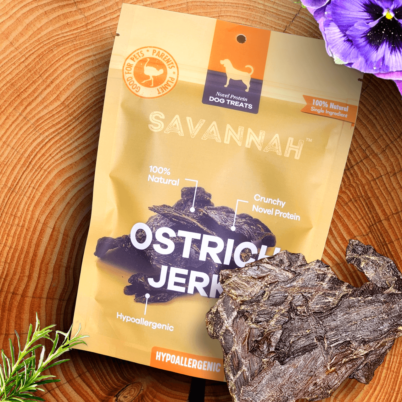 Power Chewer Medium Box — 8 Ostrich Treats for Serious Chewers