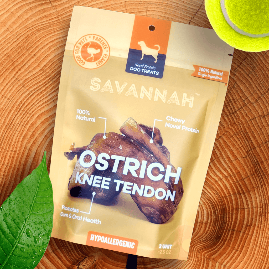 Light Chewer Large Box — 12 Ostrich Treats for Gentle Chewers